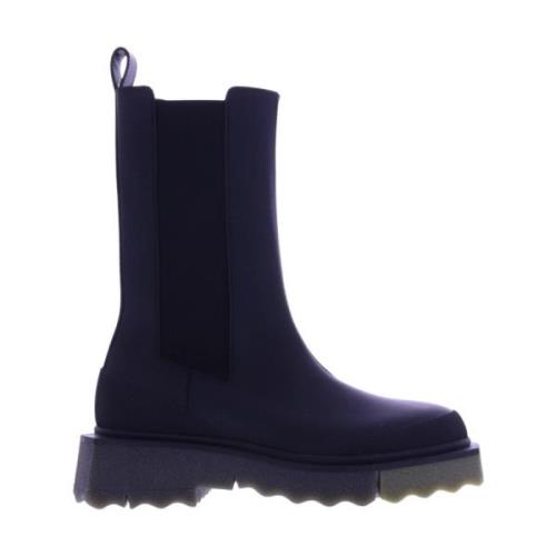 Off White Sponge Chelsea Boot Black, Dam