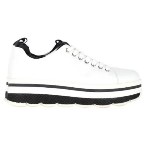 Prada Vintage Pre-owned Laeder sneakers White, Dam