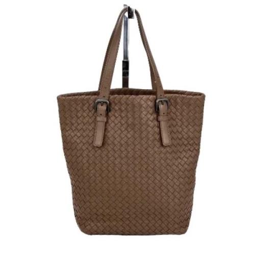 Bottega Veneta Vintage Pre-owned Laeder totevskor Brown, Dam