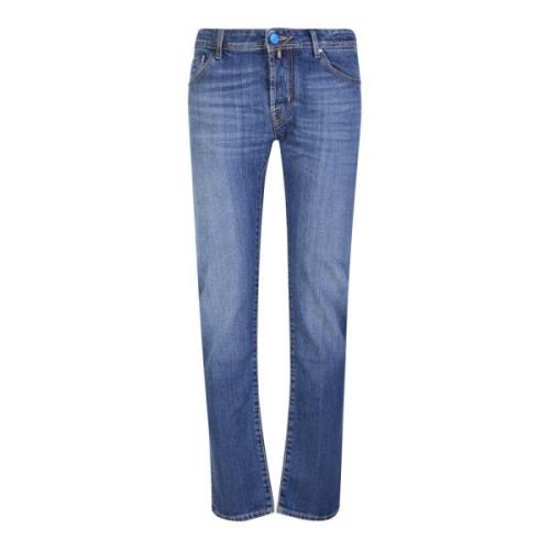 Jacob Cohën Blå Slim-Fit Jeans Blue, Herr