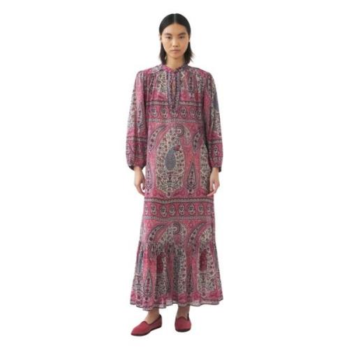 Antik Batik Printklänning Tajar Multicolor, Dam