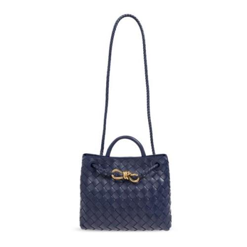 Bottega Veneta Axelväska Andiamo Liten Blue, Dam