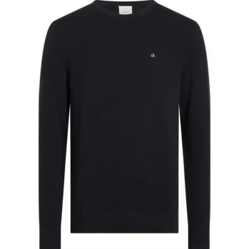 Calvin Klein Modern Micro Pique Pullover Black, Herr