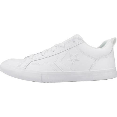 Converse Pro Blaze Strap Leather Sneakers White, Dam