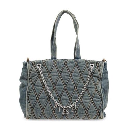 Diesel Axelväska Charm-D Charm-D Shopper Blue, Unisex