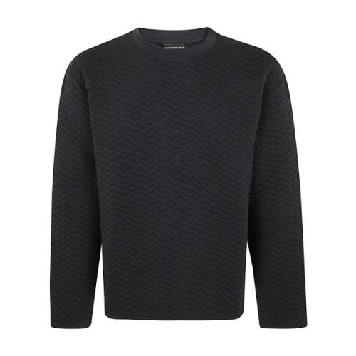 Emporio Armani Navy Sweatshirt Blue, Herr