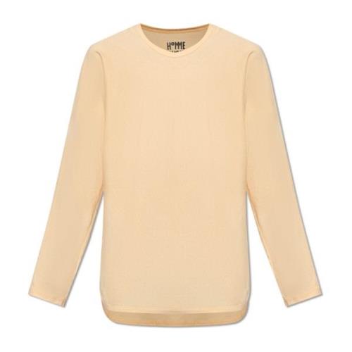 Issey Miyake Bomull T-shirt Yellow, Herr