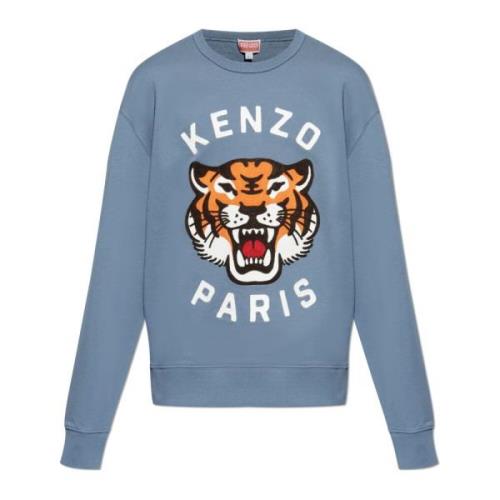 Kenzo Sweatshirt med Tigerhuvud Blue, Herr