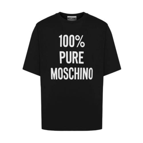 Moschino Klassisk Svart T-shirt Black, Herr