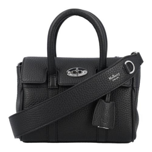 Mulberry Svart Mini Bayswater Handväska Black, Dam