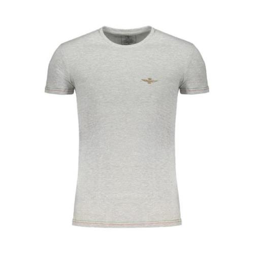 Aeronautica Militare Grå Bomull T-shirt med Print Gray, Herr