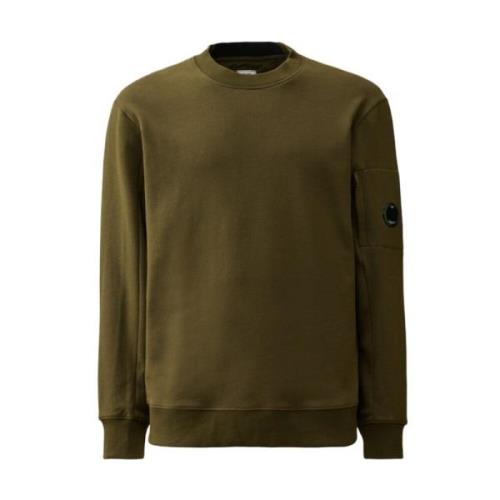 C.p. Company Diagonal Raised Fleece Sweatshirt Green, Herr