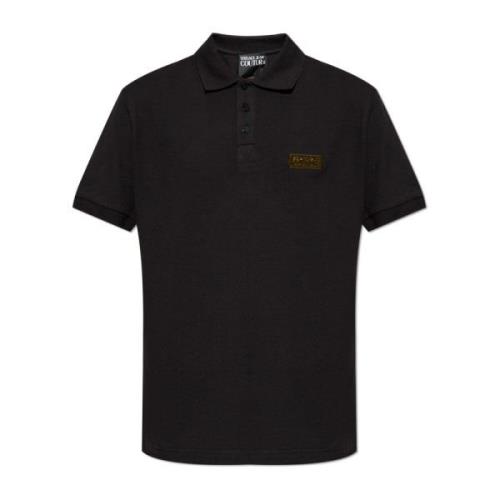 Versace Jeans Couture Polo med logotyp Black, Herr