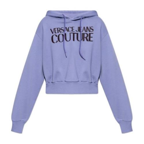 Versace Jeans Couture Hoodie Purple, Dam