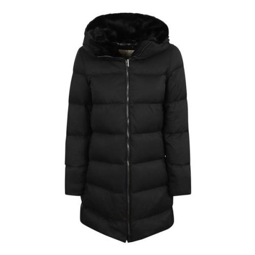 Herno A-Form i Arendelle och Faux Fur Black, Dam