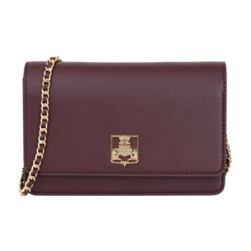 Elisabetta Franchi Burgundy Axelväska Elegant Höst/Vinter Brown, Dam