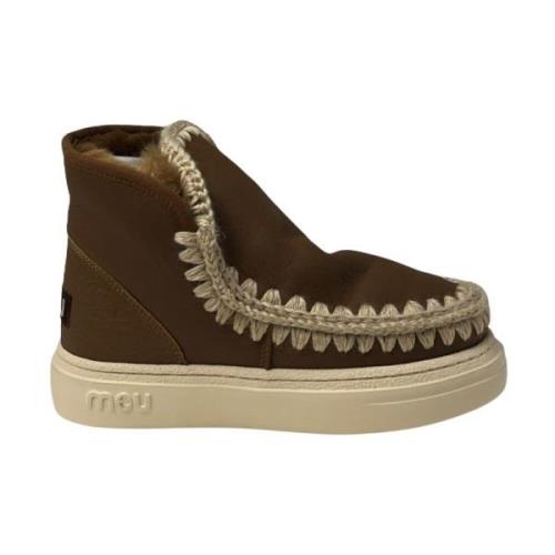 Mou Modig Eskimo Sneaker Ankelstövlar Brown, Dam