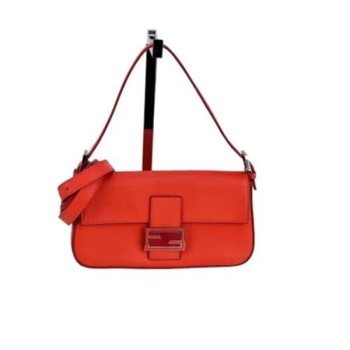 Fendi Vintage Pre-owned Laeder handvskor Red, Dam