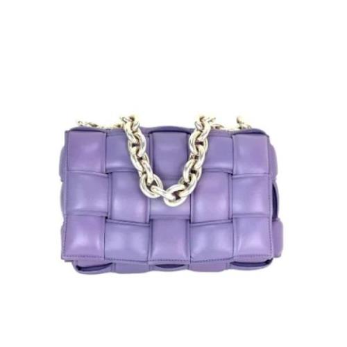 Bottega Veneta Vintage Pre-owned Laeder handvskor Purple, Dam