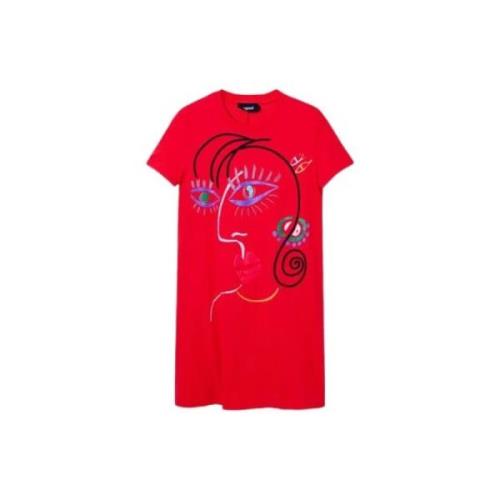 Desigual Dresses Red, Dam