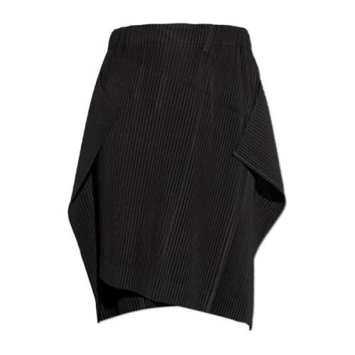 Issey Miyake Veckad kjol av Homme Plisse Black, Herr