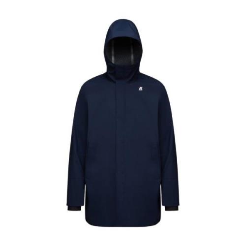 K-Way Trelagers Jersey Parka Blue, Herr