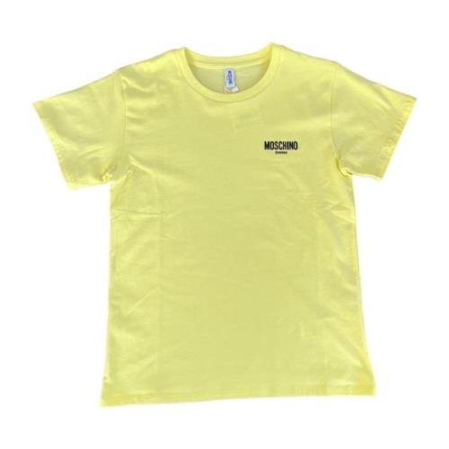 Moschino Kortärmad T-shirt för kvinnor Yellow, Dam