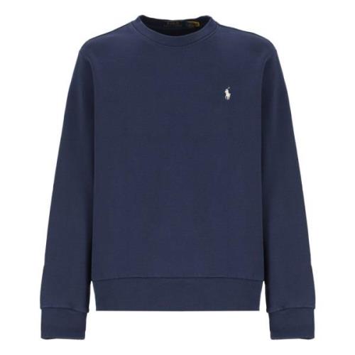 Ralph Lauren Blå Bomull Crew Neck Sweatshirt Blue, Herr