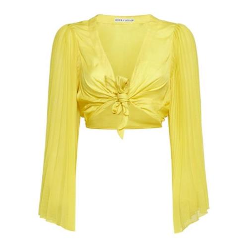 Alice + Olivia Stilfull Top för Kvinnor Yellow, Dam