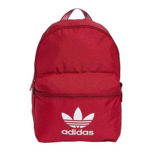 Adidas Originals Röd Adicolor Ryggsäck för Män och Kvinnor Red, Unisex