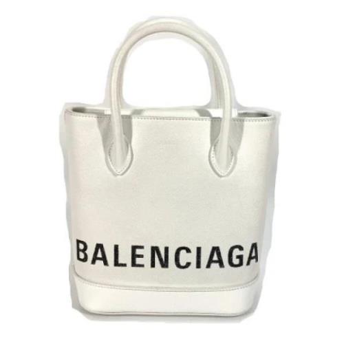 Balenciaga Vintage Pre-owned Laeder axelremsvskor White, Dam