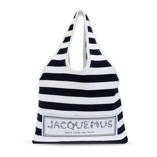 Jacquemus Marcel shopper väska White, Unisex