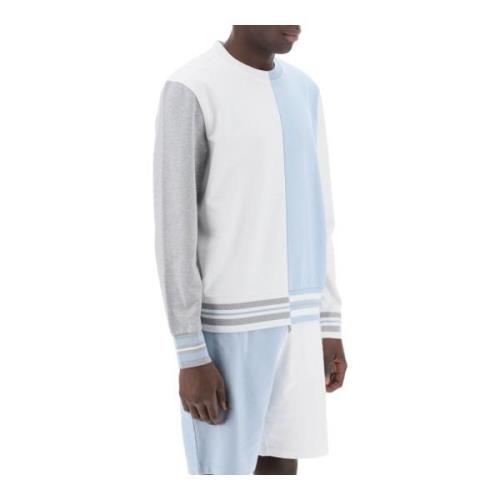 Thom Browne Två-Ton Funmix Sweatshirt Multicolor, Herr