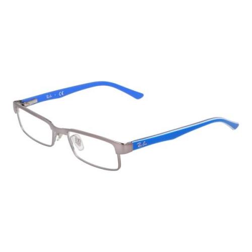 Ray-Ban Rektangulära Glasögon i Metallram Blue, Unisex