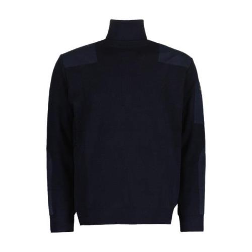 Paul & Shark Navy Ull Turtleneck Rollneck Sweater Blue, Herr