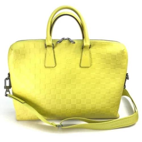 Louis Vuitton Vintage Pre-owned Tyg louis-vuitton-vskor Yellow, Dam