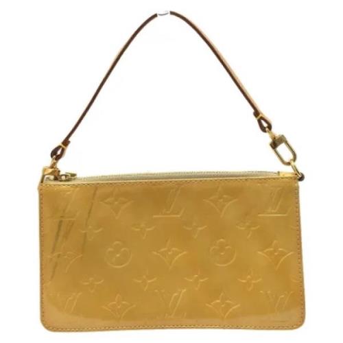 Louis Vuitton Vintage Pre-owned Tyg louis-vuitton-vskor Beige, Dam