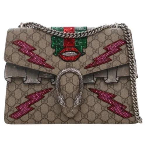 Gucci Vintage Pre-owned Canvas crossbodyvskor Beige, Dam