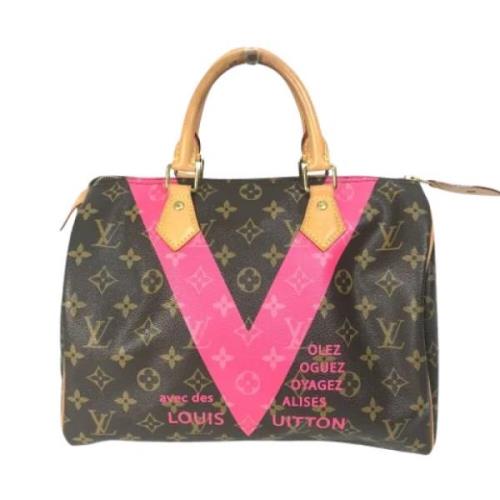 Louis Vuitton Vintage Pre-owned Tyg louis-vuitton-vskor Brown, Dam