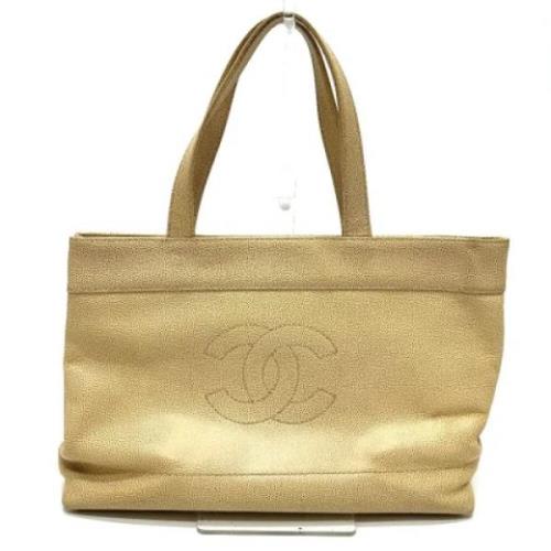 Chanel Vintage Pre-owned Laeder chanel-vskor Beige, Dam