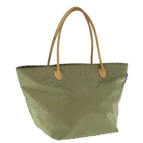 Burberry Vintage Pre-owned Nylon totevskor Green, Dam