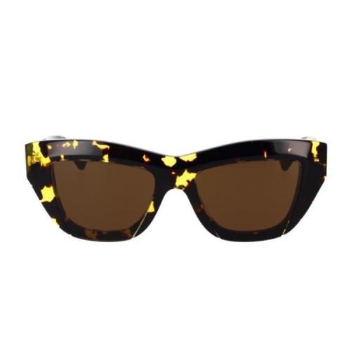 Bottega Veneta Cat-Eye Solglasögon Bv1218S 002 Trendig Skulptural Brow...