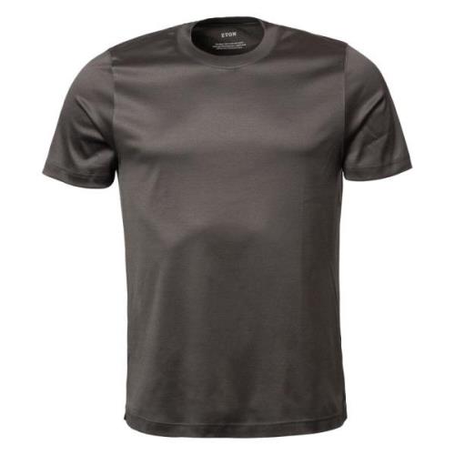 Eton Lyxig Bomull T-shirt Gray, Herr