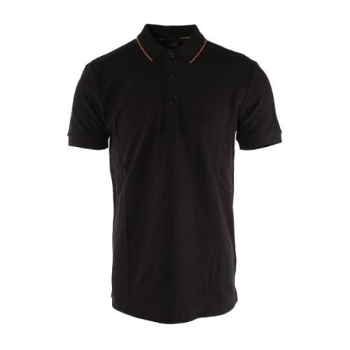 Hugo Boss Slim Fit Bomull Polo Skjorta Black, Herr