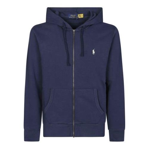 Ralph Lauren Hoodie med hel dragkedja Blue, Herr