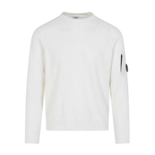 C.p. Company Vit Gaze Crew Neck T-shirt White, Herr