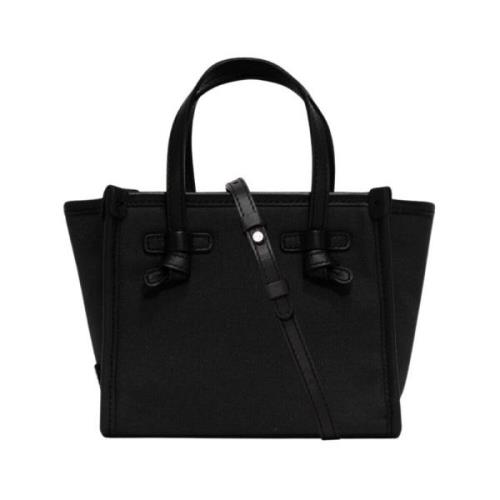 Gianni Chiarini Canvas Tote Bag Marcella Miss Marcella Black, Dam