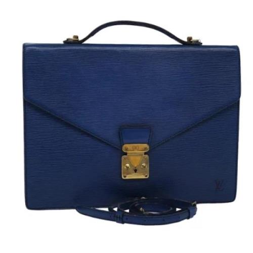 Louis Vuitton Vintage Pre-owned Laeder portfljer Blue, Dam