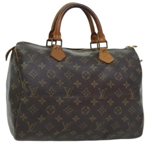 Louis Vuitton Vintage Pre-owned Canvas handvskor Brown, Dam