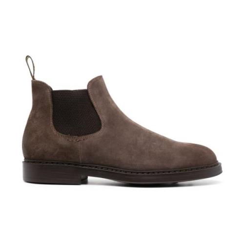 Doucal's Suede Chelsea Boots Brown, Herr